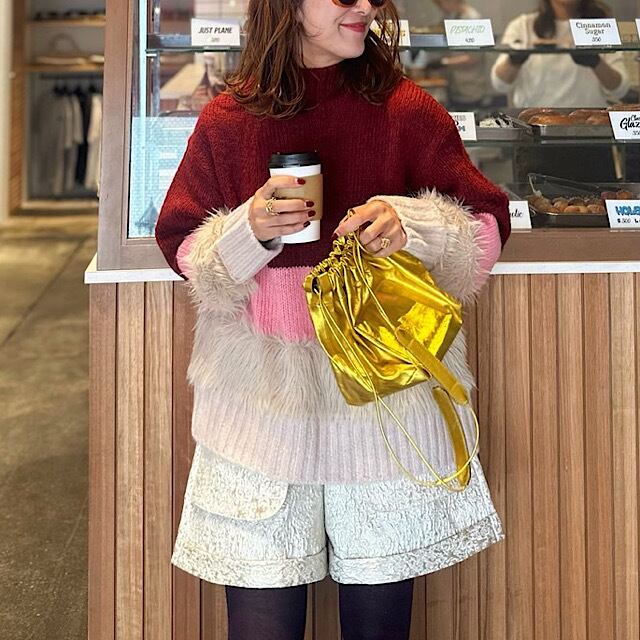 ジャガードショートパンツ(ゴールド) | LINKABLE 