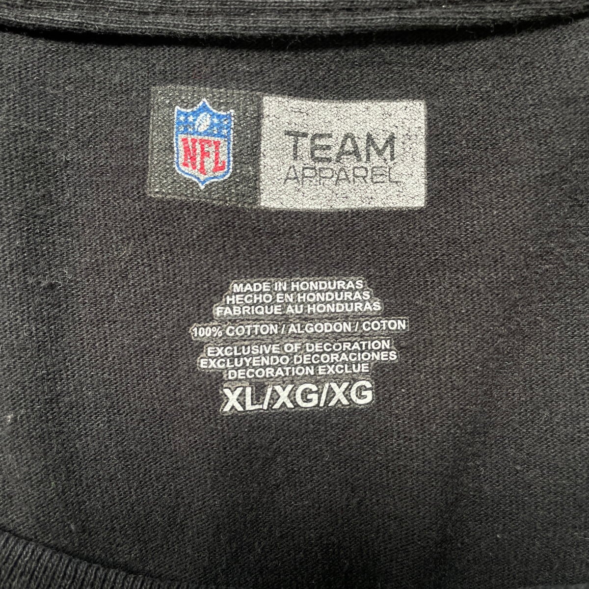 NFL ラスベガス・レイダース チームロゴプリント ロングTシャツ メンズ