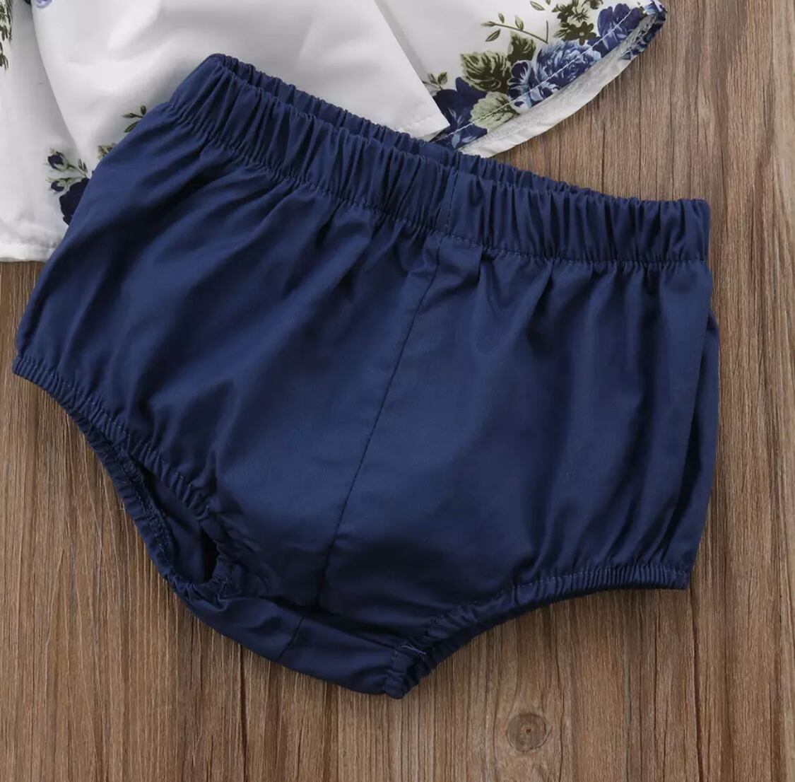 ブルーフラワーセットアップ》》》》》ベビー 女の子 海外子供服 ガール プチプラ 2021ss