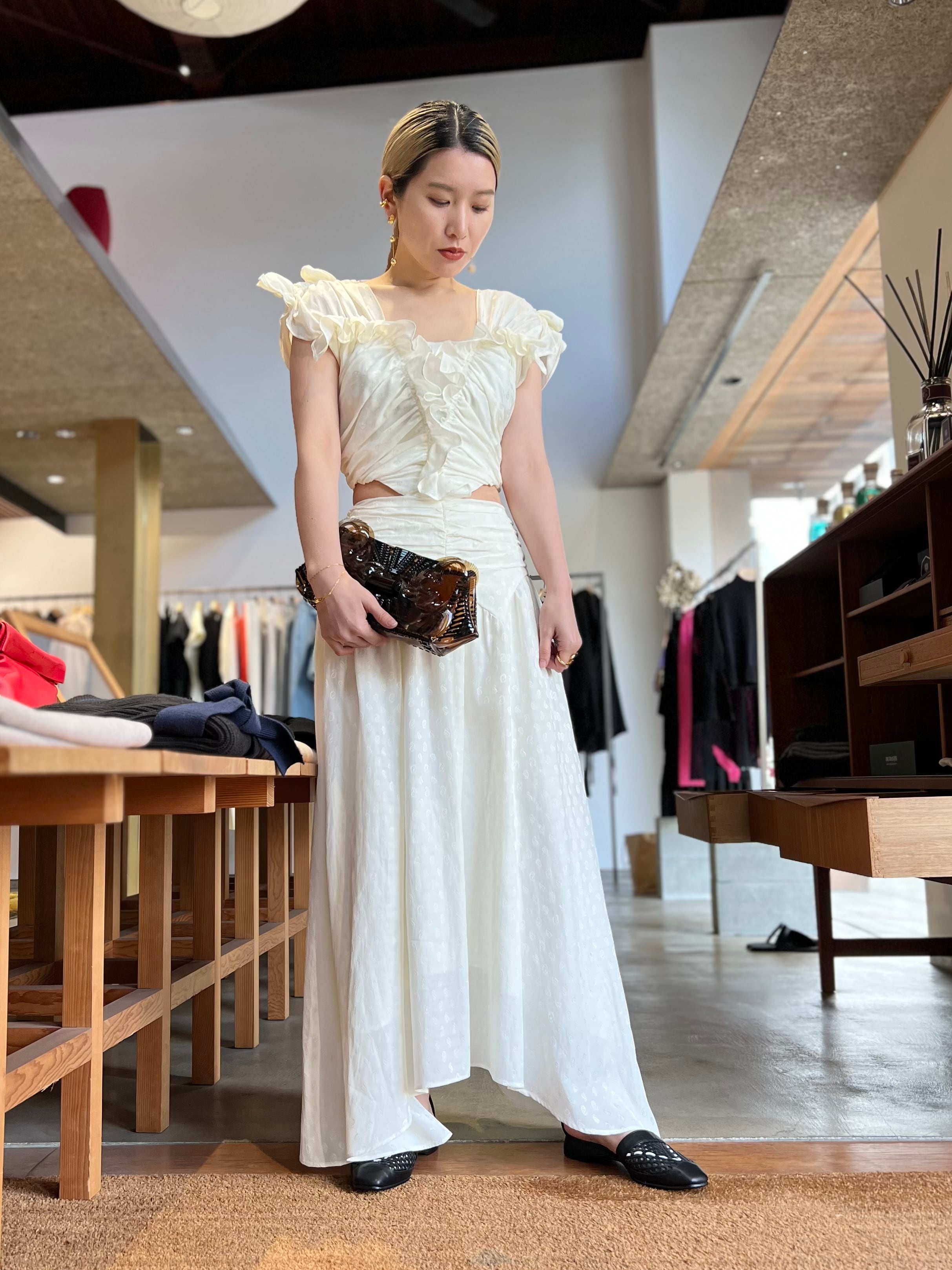 FETICO フェティコ / GATHERED PAISLEY TOP | TRENTオンラインショップ 