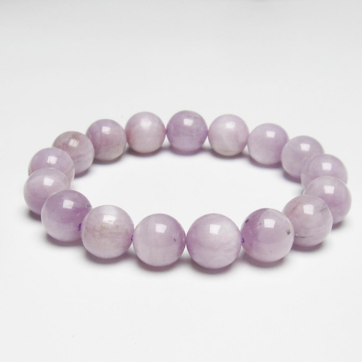 クンツァイト ブレスレット 11mm ミルキークンツァイト 一点物 メール便可 [M便 1/10] 111-19733