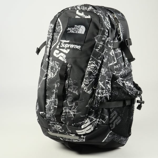 Supreme シュプリーム 12SS THE NORTH FACE ノースフェイス マップ柄 ホットショット バックパック Hot Shot Backpack ベージュ カバン コラボ【メンズ】