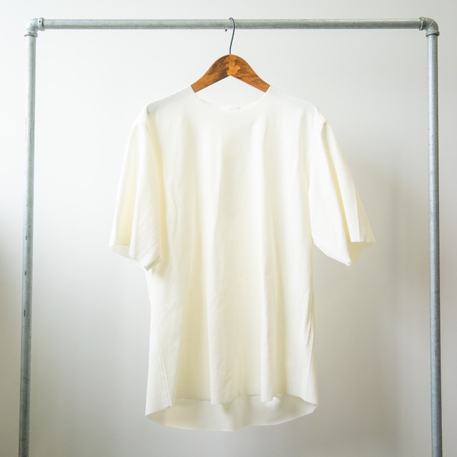 山内　フリーカット強撚ポンチ・Tシャツ(yc55)　white