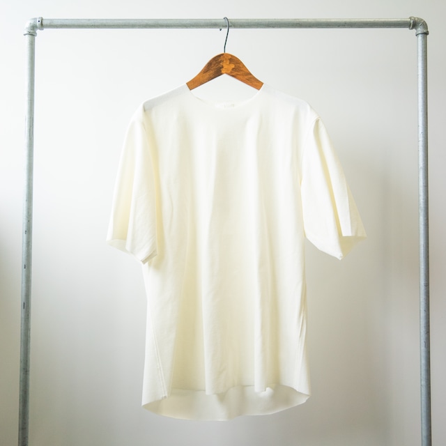 山内　フリーカット強撚ポンチ・Tシャツ(yc55)　white