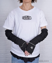 【直営限定ITEM】バイカラーメロウアームカバー (BLACK) CQ-49505H
