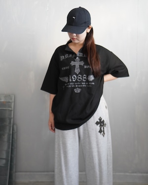 primaras×kinmedaiコラボ2弾ワッフルTee／ブラック