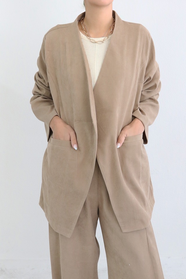 ノーカラージャケット(5W36013K)