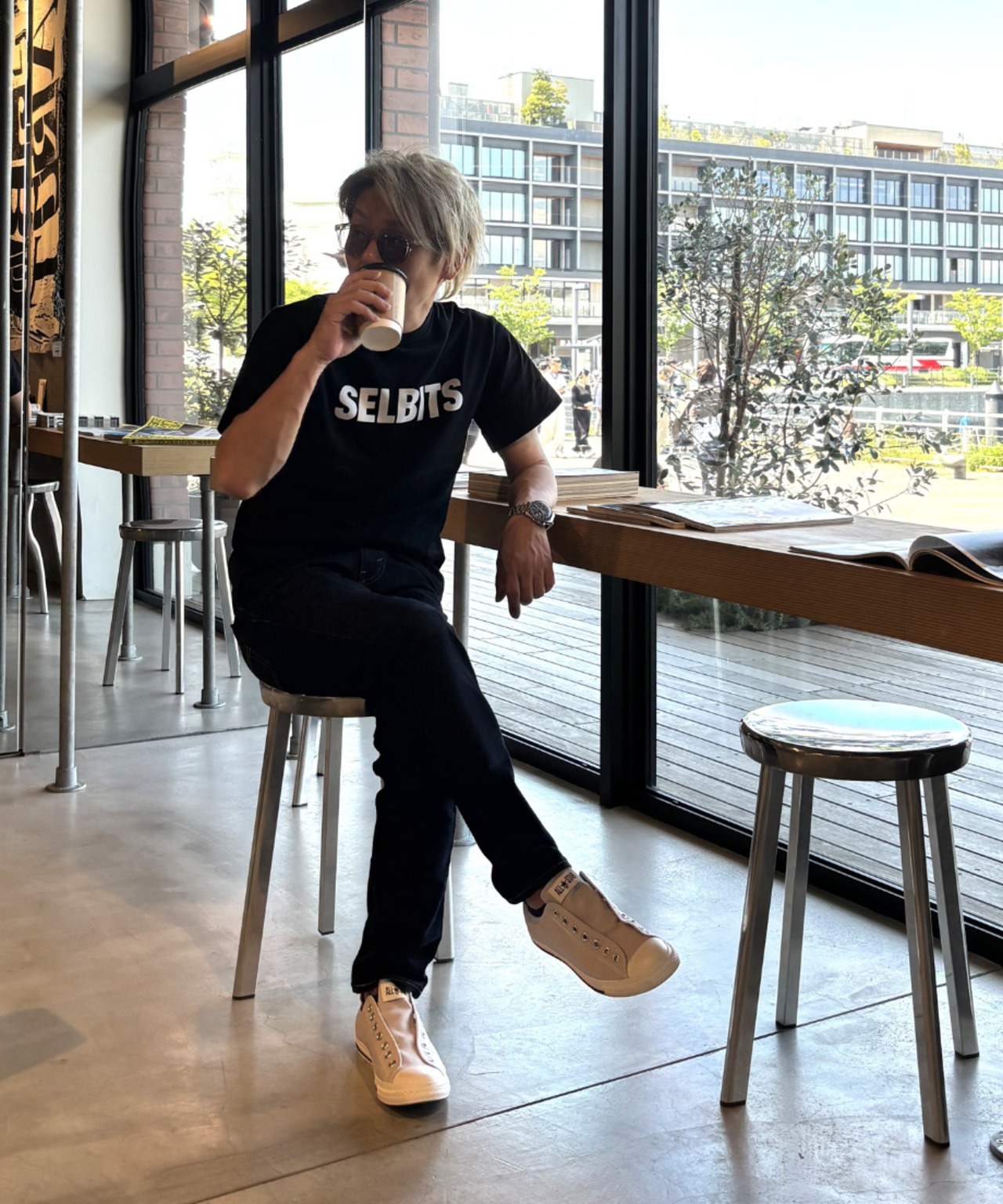 SELBITS LOGO TEE　”black”