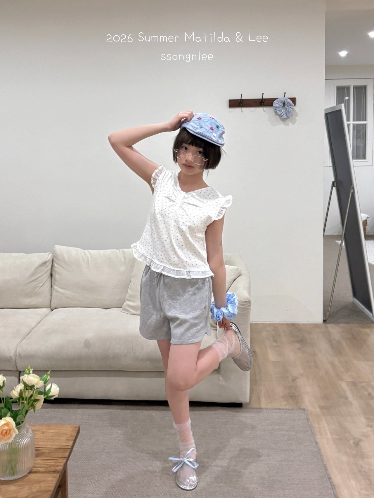 [Matilda&Lee] Eyelet wing tee (15/17/19) / [마틸다앤리] 아일렛날개티 (15/17/19)