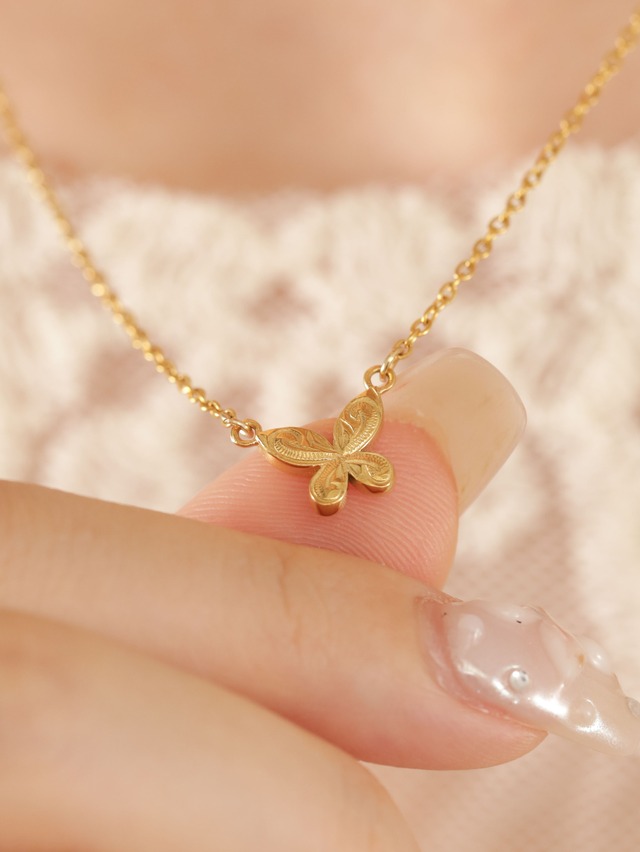 316L hawaiian pulelehua necklace  #n82