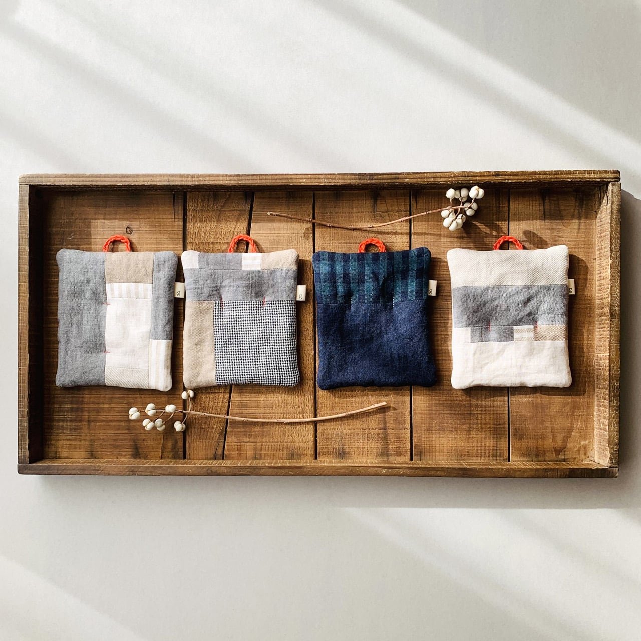 鍋つかみ・鍋敷き | ドライフラワースワッグと布雑貨 | greenstitch