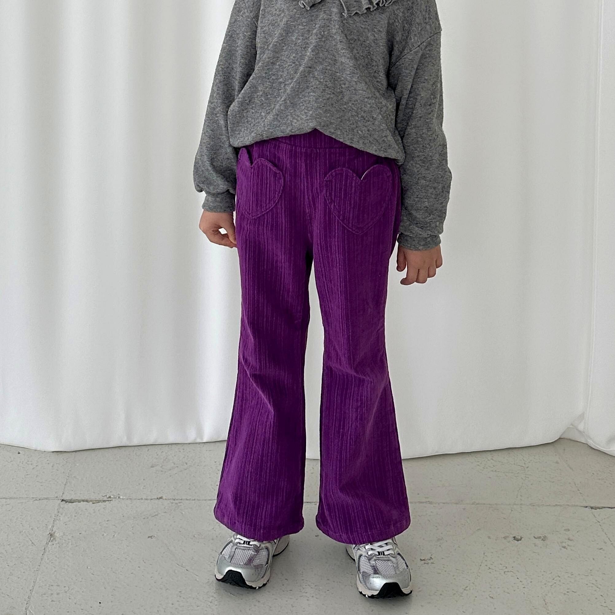 «Sold out»«ジュニアサイズあり»«elly molly» ハートポケットフレアパンツ 2colors