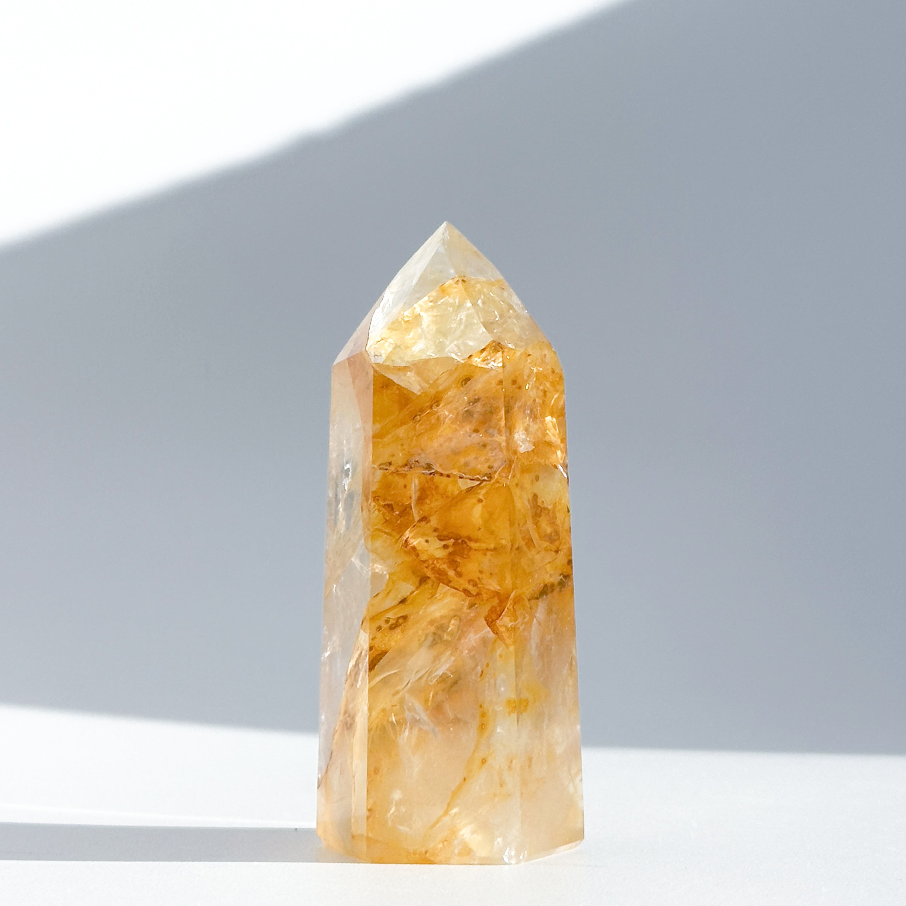 最終値下げ　高品質　ジェムローズクォーツ　ゴールデンヒーラー　ポイント　タワー ミナスジェライス産ゴールデンヒーラー タワー71◇ Golden Healer