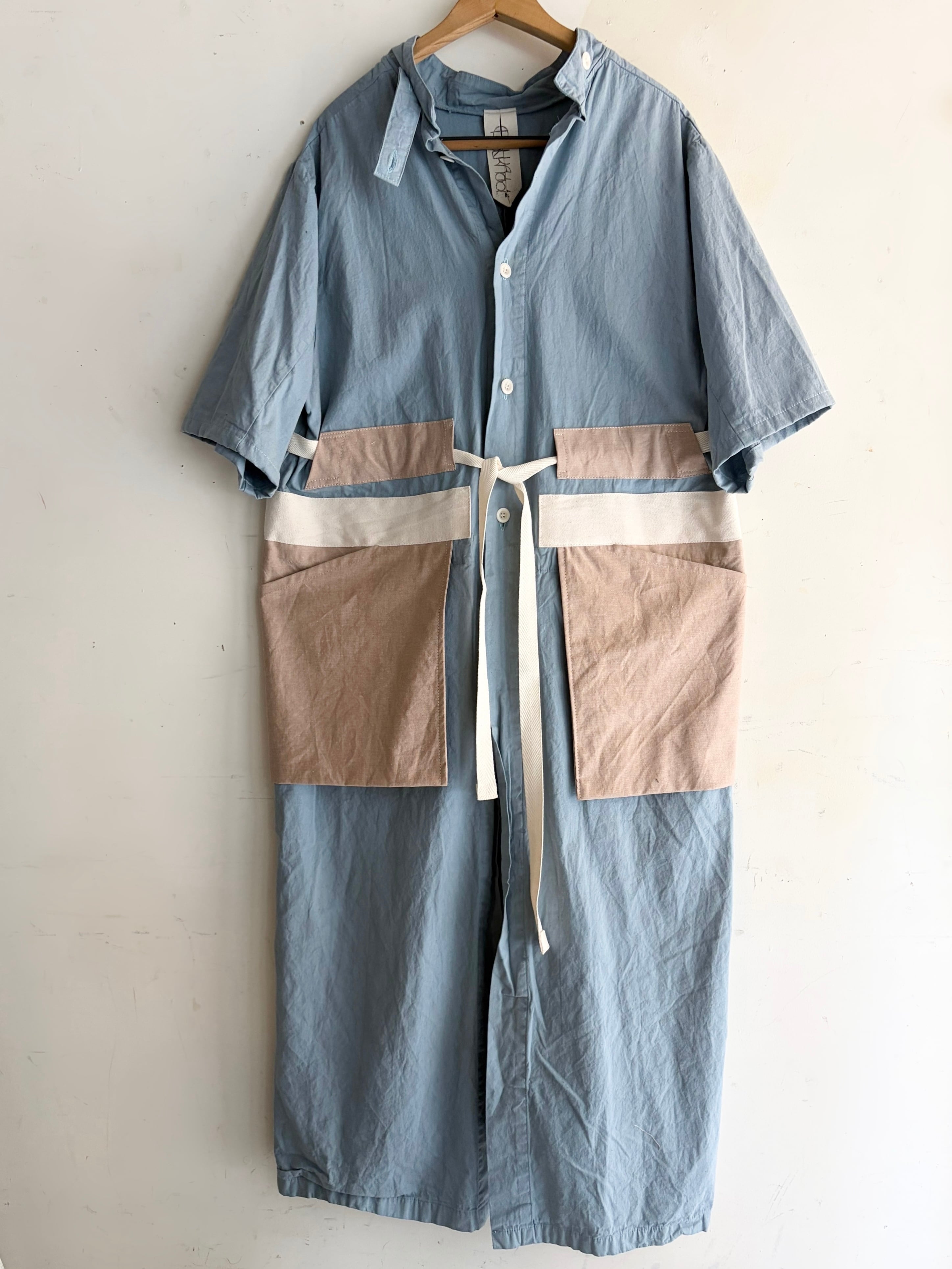 REMAKE SURGICAL COAT (pale blue×pink beige)