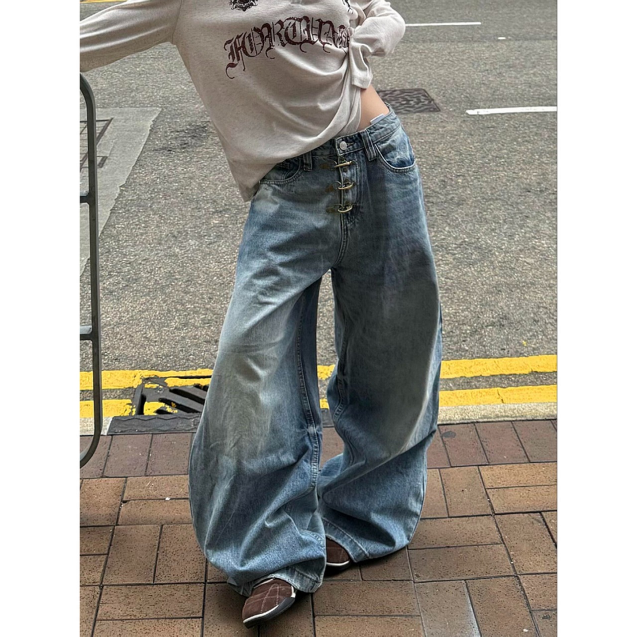 ストリート ファイヤーマン デニムパンツ P387