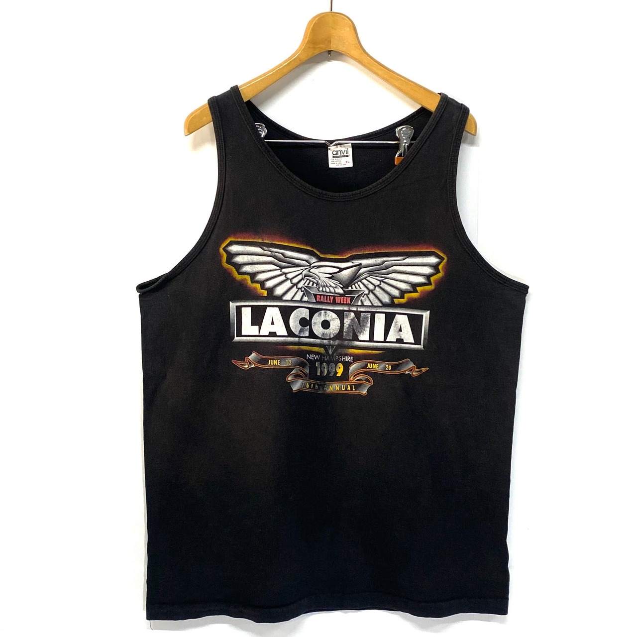 USA製 90年代 LACONIA RALLY WEEK タンクトップ メンズXL 古着【タンク 