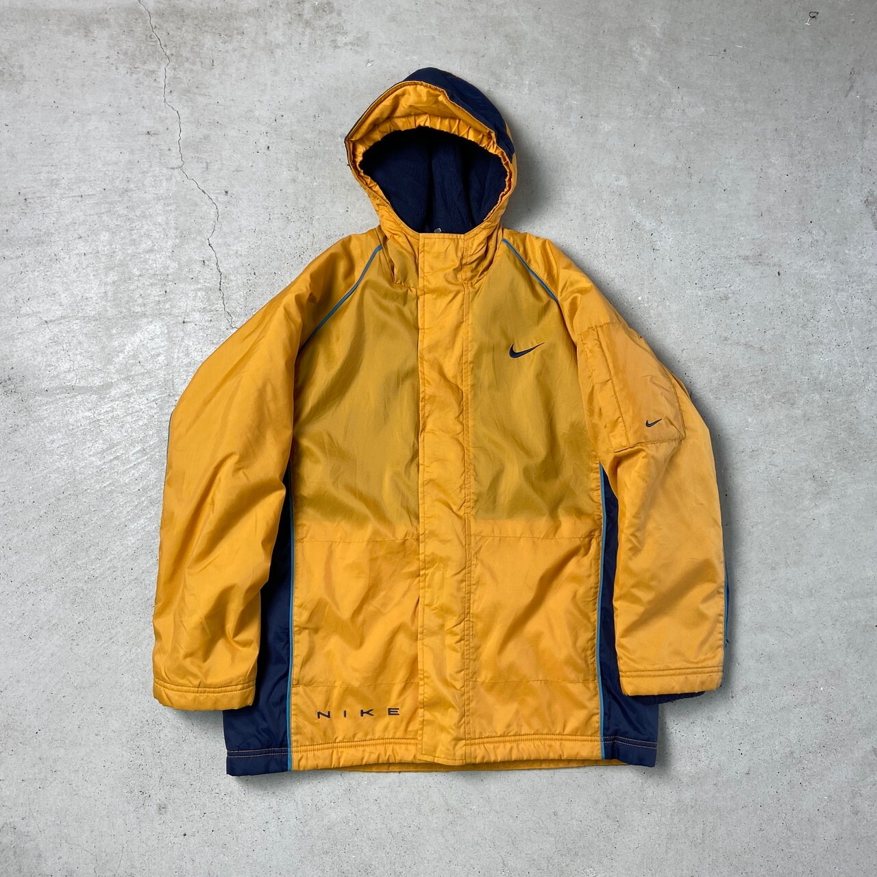 00年代 NIKE ナイキ ナイロンジャケット スウォッシュロゴ刺繍  
