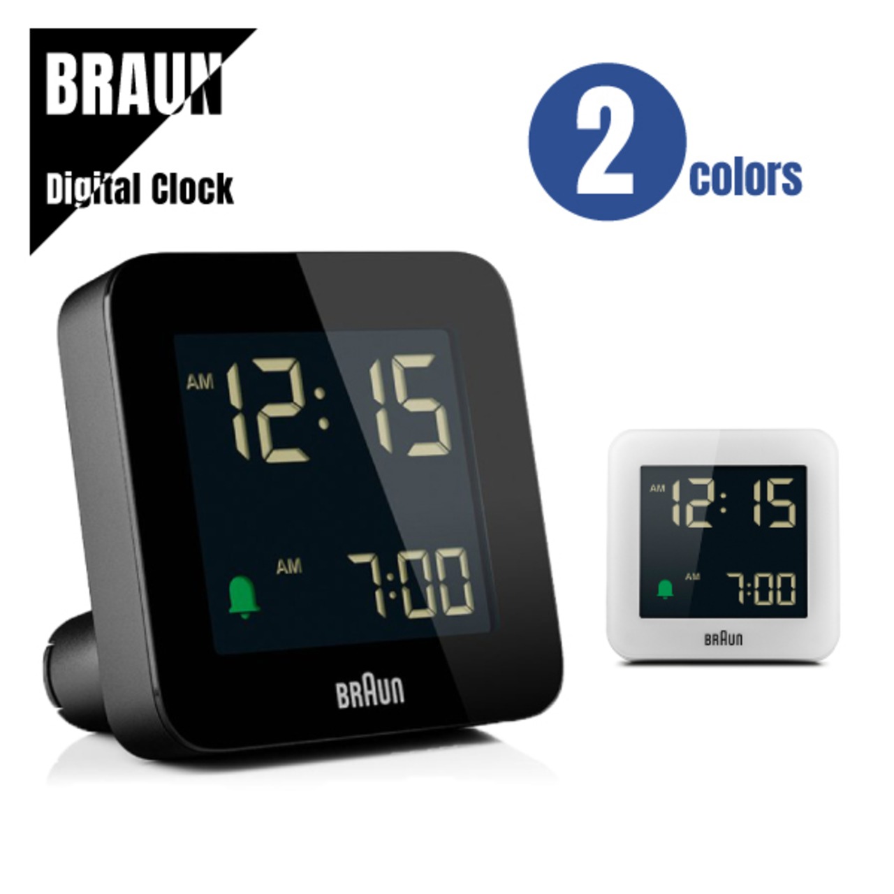 【即納】BRAUN ブラウン DIGITAL CLOCK デジタルクロック BC09 置き時計★2カラー 送料無料