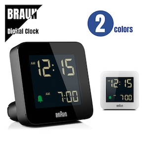 【即納】BRAUN ブラウン DIGITAL CLOCK デジタルクロック BC09 置き時計★2カラー 送料無料