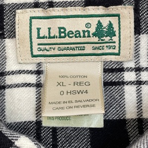 L.L.Bean XL ビッグサイズ ネルシャツ フランネルシャツ 長袖 チェック柄 カジュアルシャツ ボタンダウン エルエルビーン US古着
