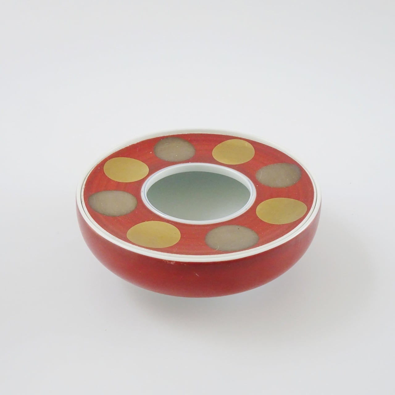 伊万里焼 日月文 16.0cm蓋付灰皿（ダンボール入） | 有田焼 かどすみ商店