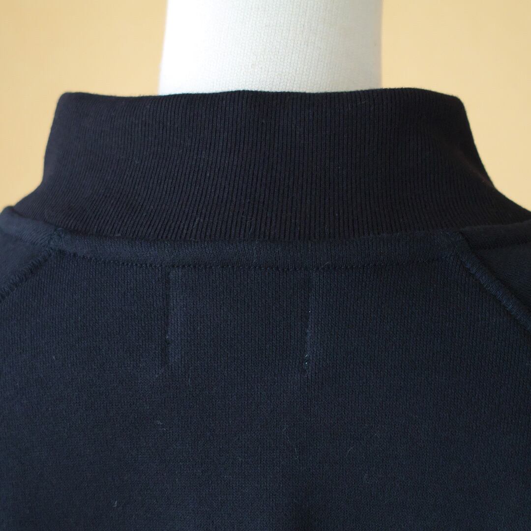atelier naruse アトリエナルセ モックネックスウェット・ダークネイビー