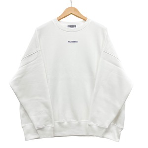 HILLTON RICH バックPBL スウェットトレーナー / 白 / オーバーサイズ（裏起毛）