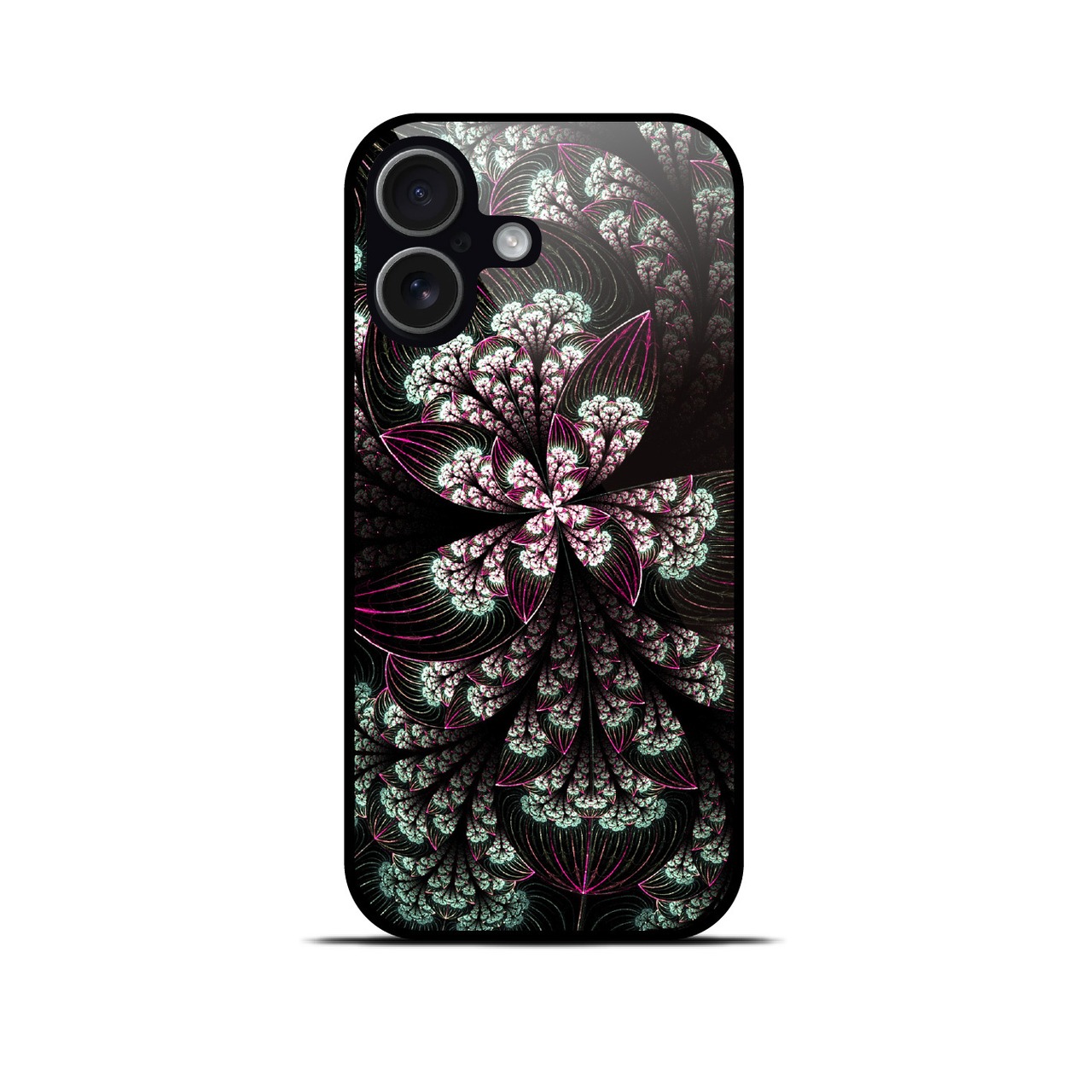 乱咲 - 和風 角丸型 強化ガラスiPhoneケース