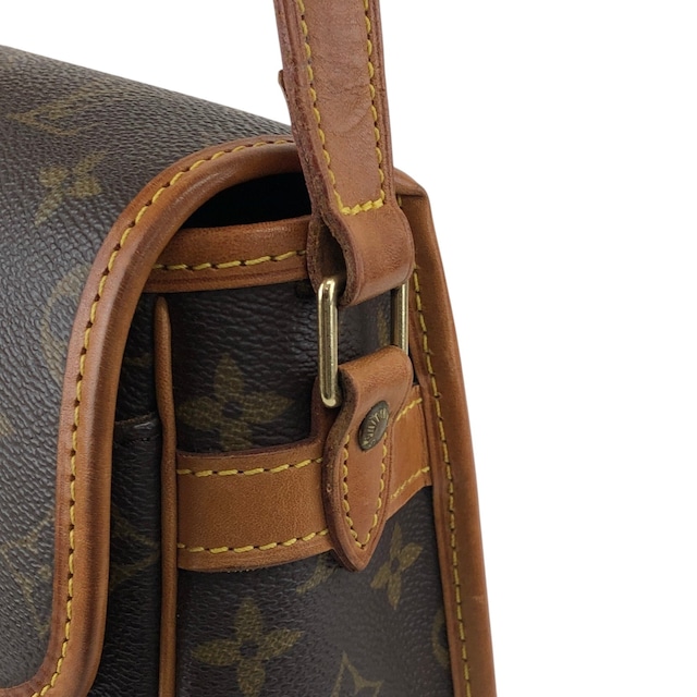 LOUIS VUITTON ルイヴィトン ソローニュ モノグラム ショルダーバッグ ブラウン フロントバックル レザー vintage ヴィンテージ オールド ijy8tn