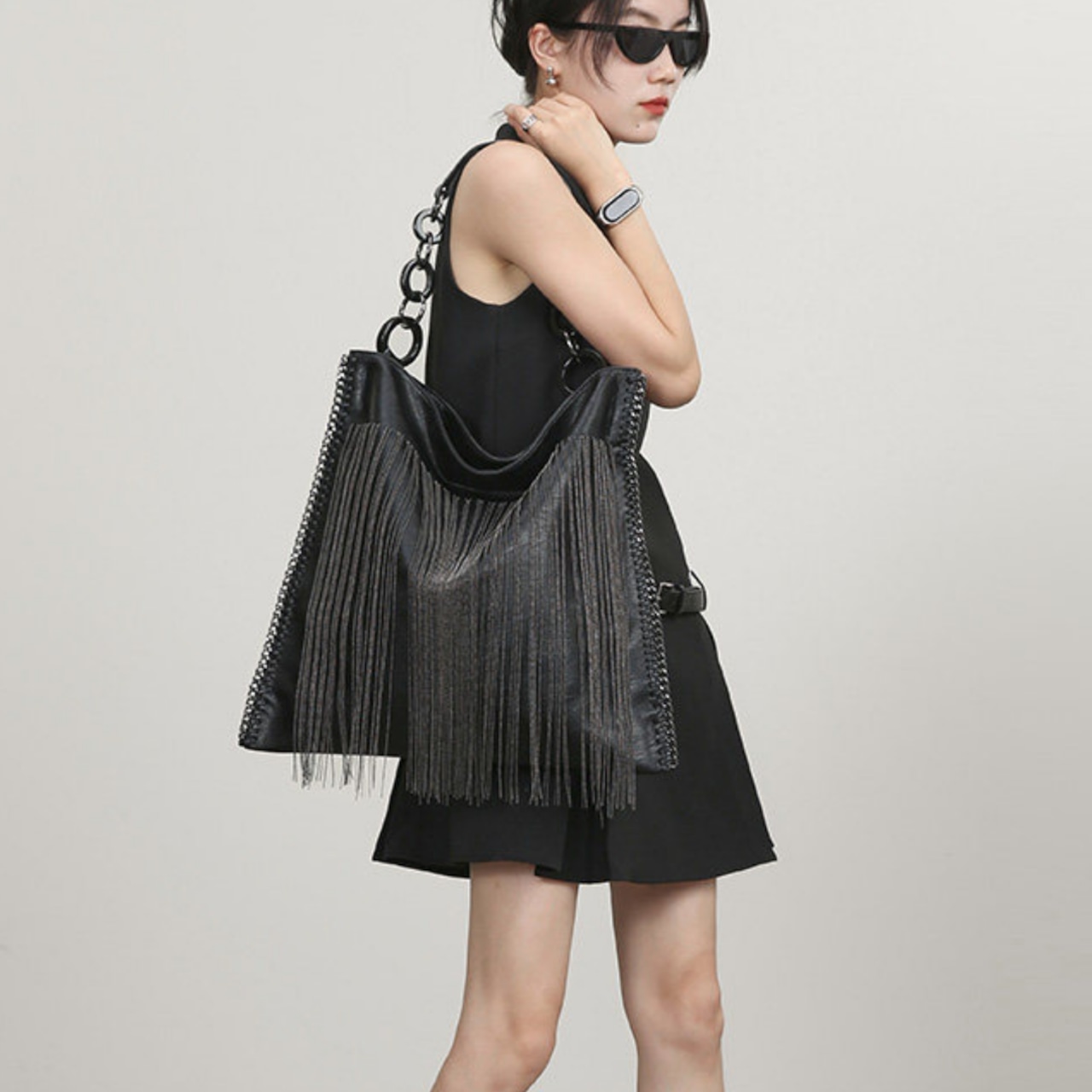 Genuine leather shoulder bag (ME352)