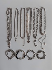 ［ 4way ] Ball & Clip Chain Necklace［SSN029］