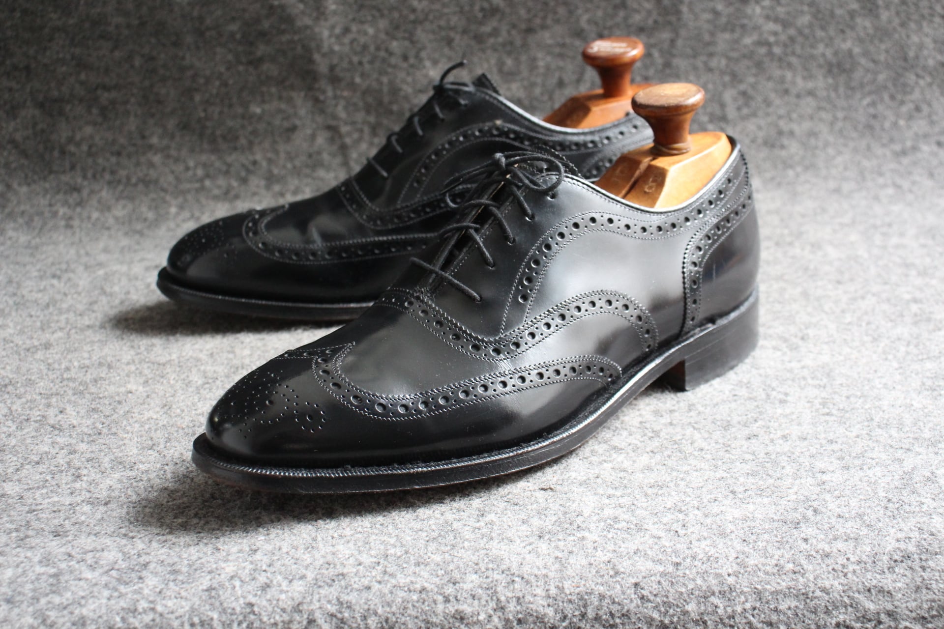 US6.5ED Allen Edmonds McAllister ウィングチップ MADE IN USA 80's
