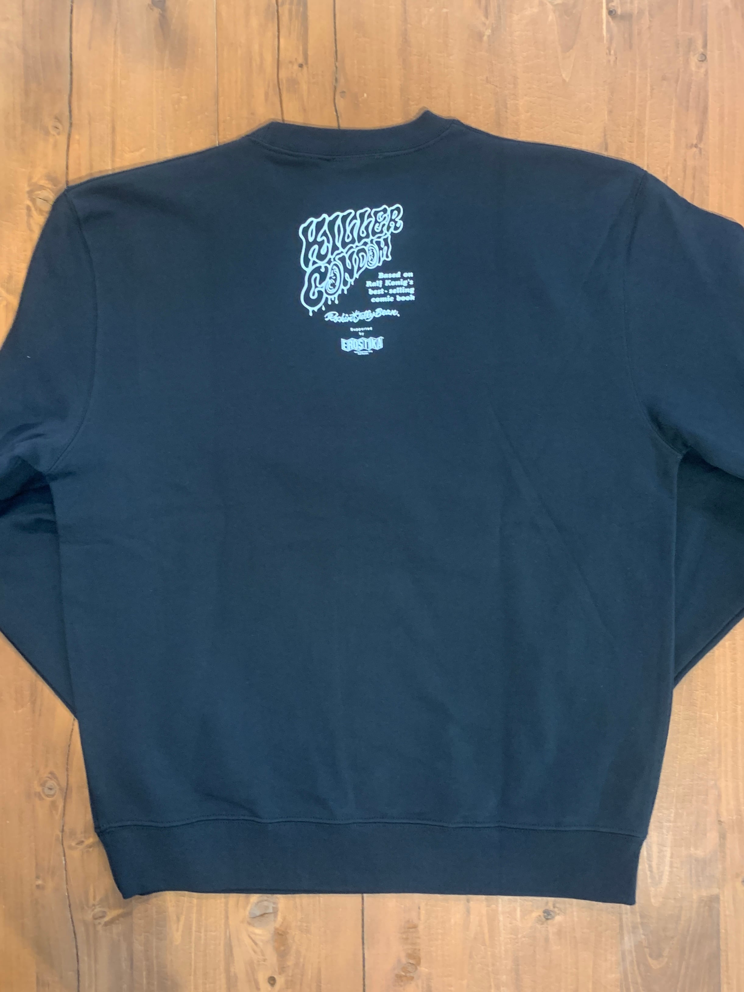 EROSTIKA】エロスティカ “Killer Condom” CREWNECK SWEAT (BLACK