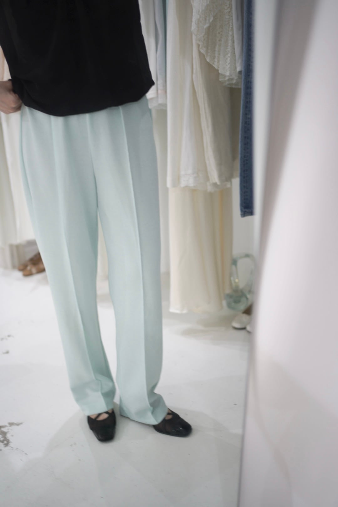 ice mint green easy pants