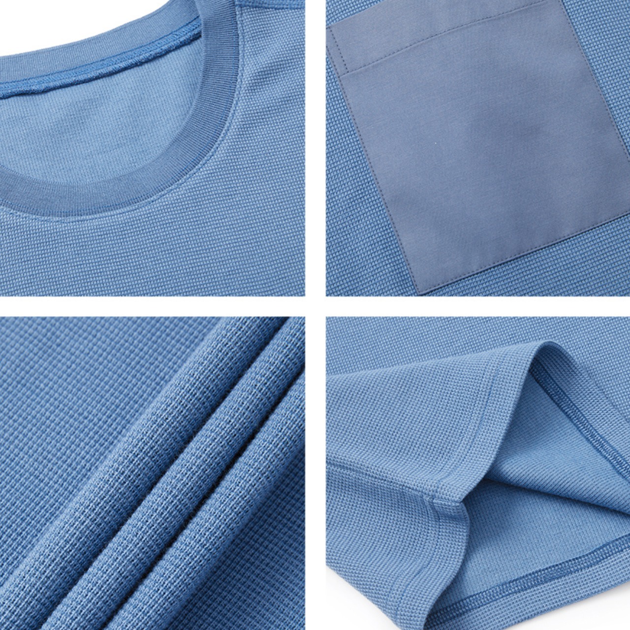 ポケット付きワッフルTシャツ　MT0110008