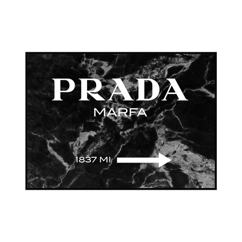 "PRADA MARFA 1837 MI" Black marble - POSTER [SD-000562] A4サイズ ポスター単品