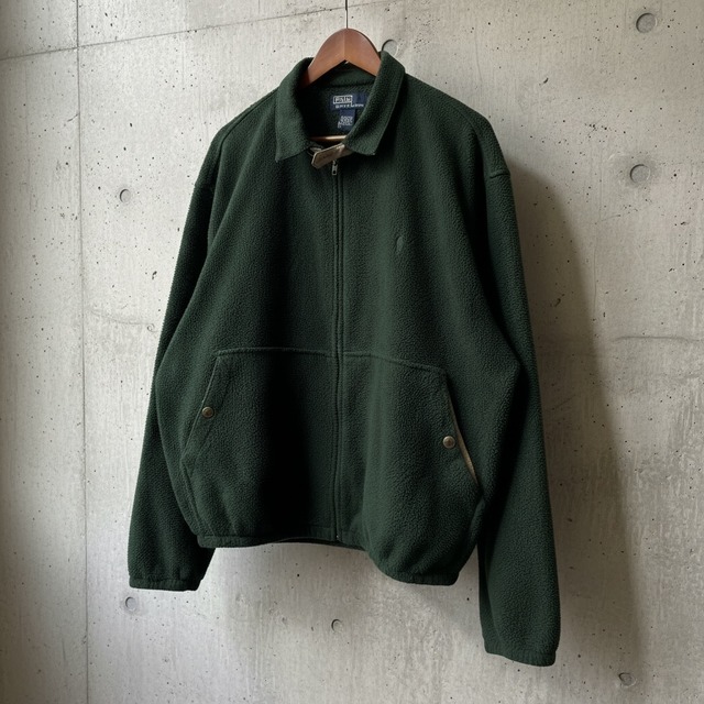 90's Polo by Ralph Lauren フリーススウィングトップ XL グリーン