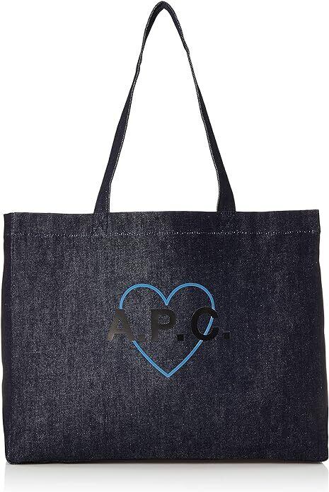 アー・ペー・セー/A.P.C- LOU TOTE/ブリーチデニム加工風コットン素材