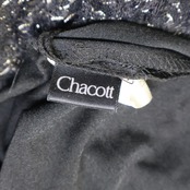 【日本製 社交ダンス衣装】ブラック Chacott チャコット スカート 黒 レース フリル 軽い レッスン 練習着 無地 レディース