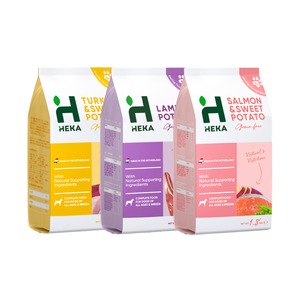 HEKA1.8kg　3袋セット　グレインフリードッグフード（全３種）