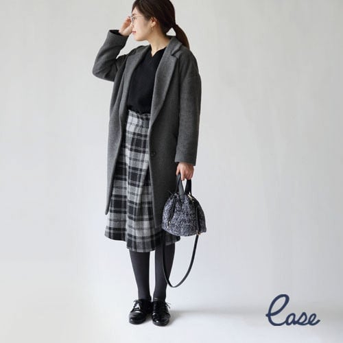 【ease】ショルダー　バケットバッグ　ストーム