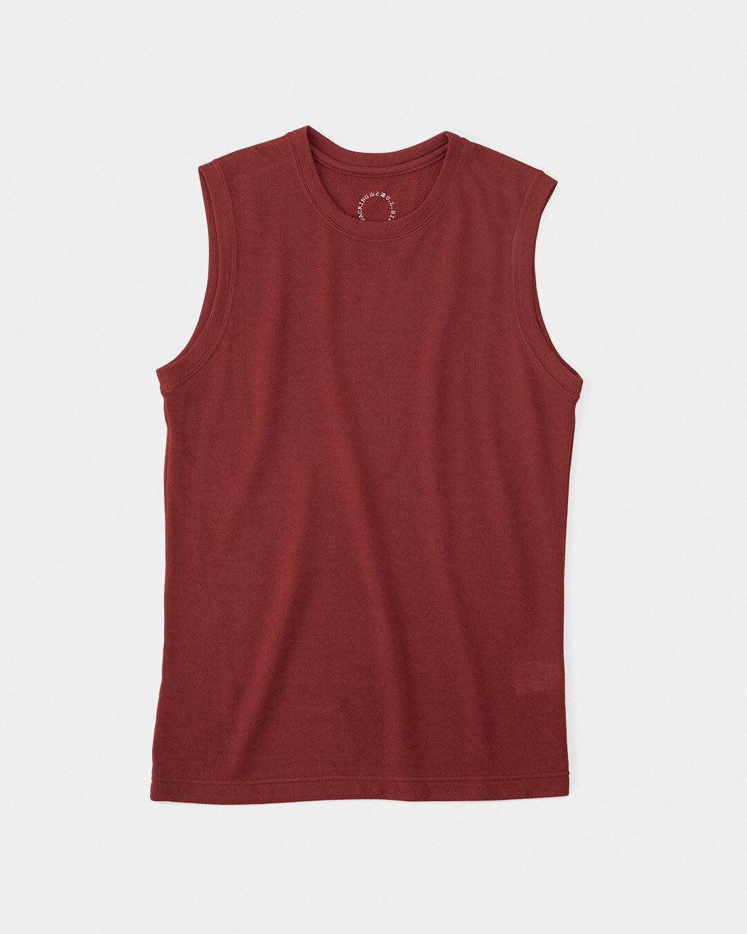 山と道 / DF Mesh Merino Sleeveless - Men #Brick Red