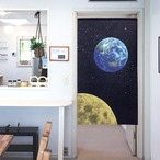 【受注生産】 のれん ナチュラル　サテライト /Galaxy/プラネタリウム　 幅85ｘ丈150cm