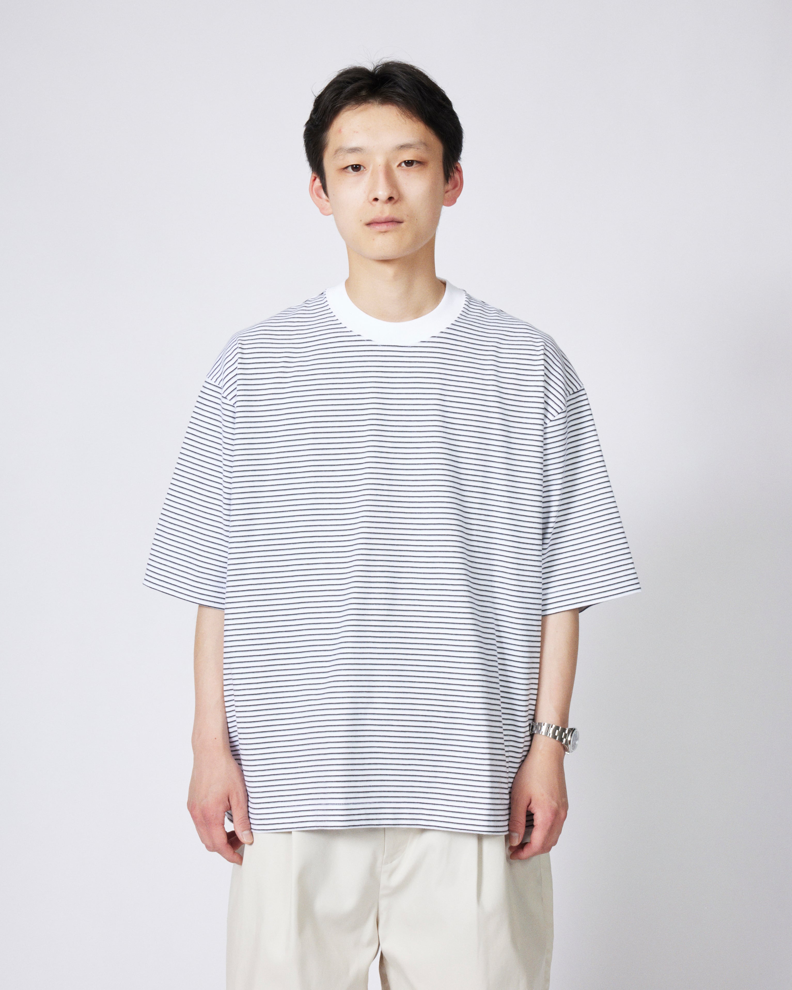 everyone og border short sleeve tee shirt (WHITE) | everyone