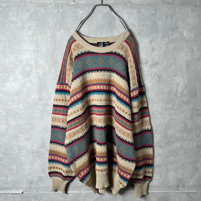 #7014 "dunhill" made in Scotland cotton 3D knit