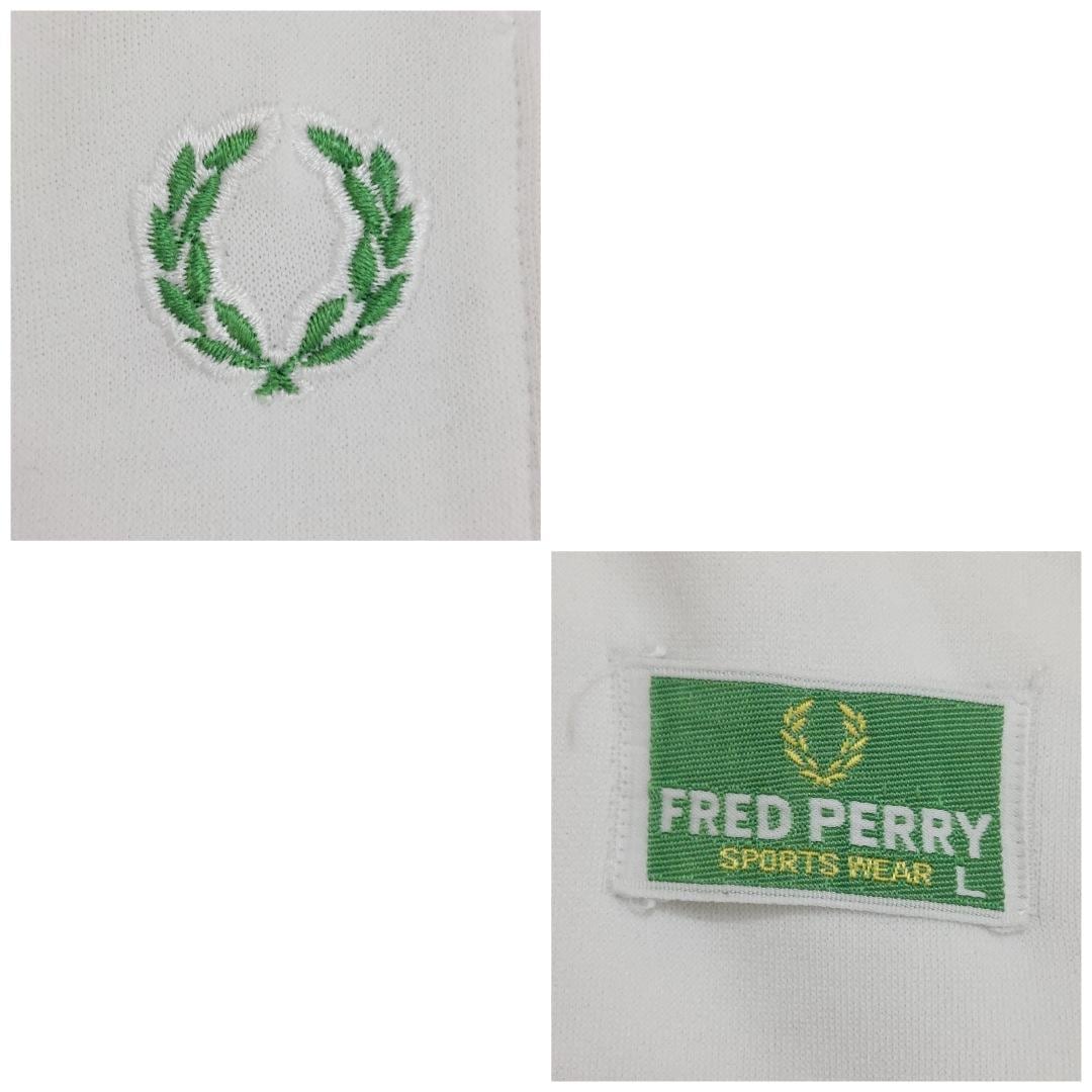 FRED PERRY フレッドペリー トラックパンツ サイドライン 80s 白緑