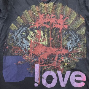 【ROYAL KINGDOM】ビッグプリント Tシャツ LOVE ロゴ Vネック バックロゴ  L US古着