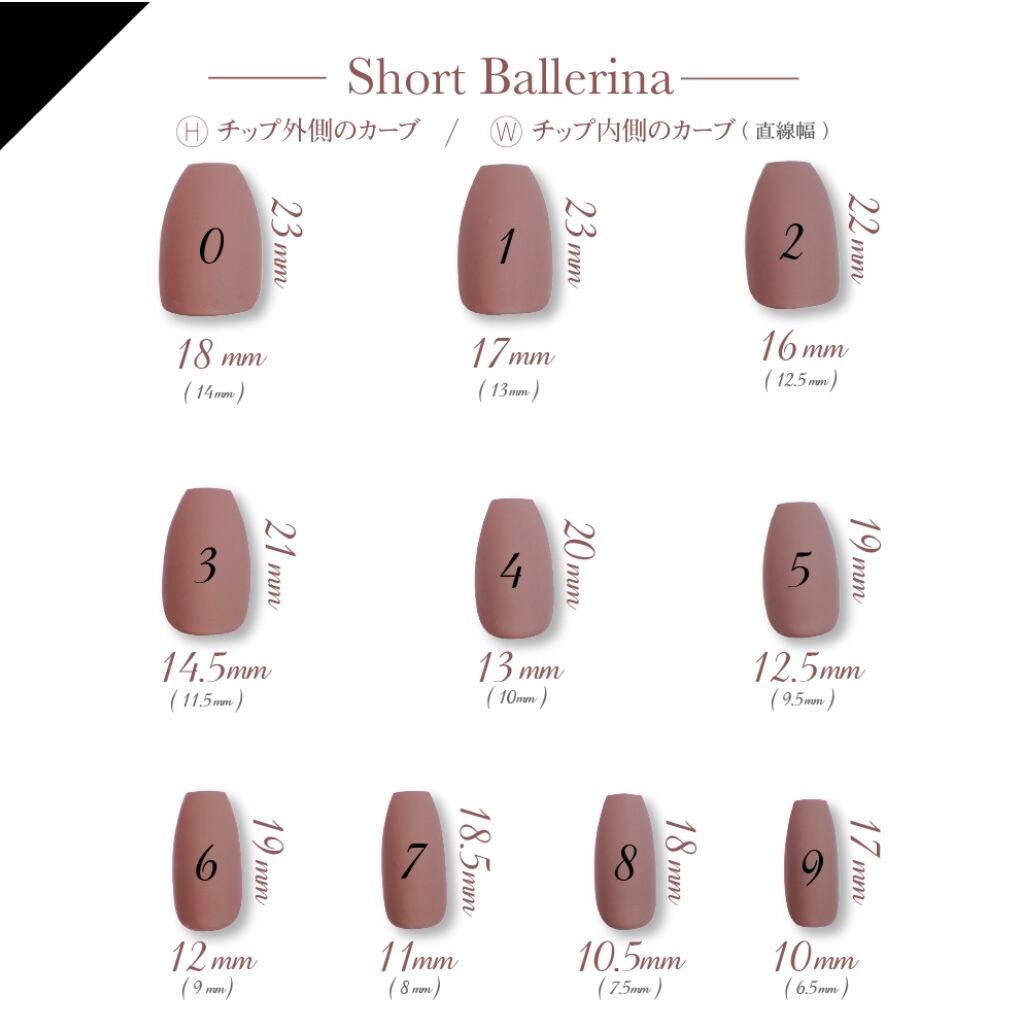測定用チップ チップサイズ確認表 | KAMENA