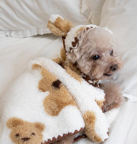 即納】くまさんブランケット 毛布 | かわいい犬服『locolife』ペット