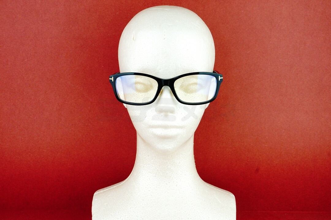 TOM FORD メガネ TF5724-D-B 001 スクエア ブルーライトカット ITALY